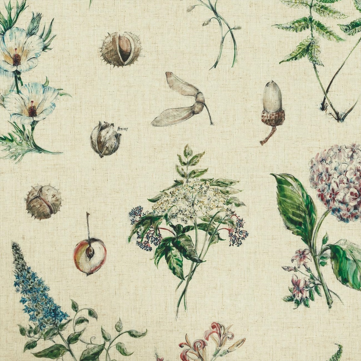 Chestnut Linen F0866-01