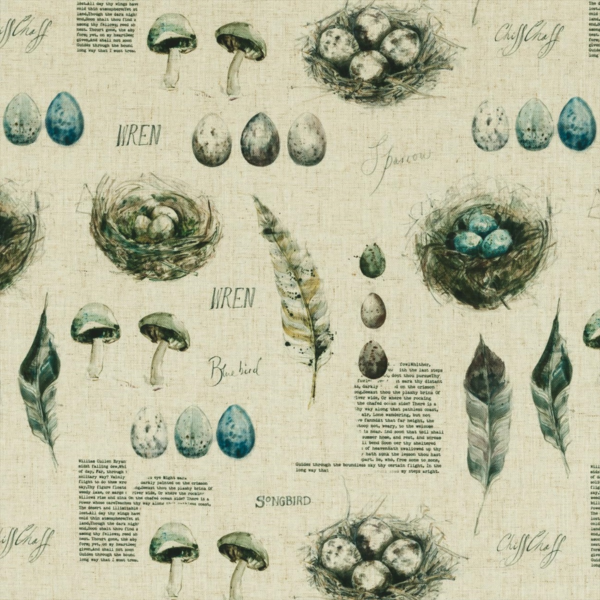 Eggs and Nests Linen F0858-01