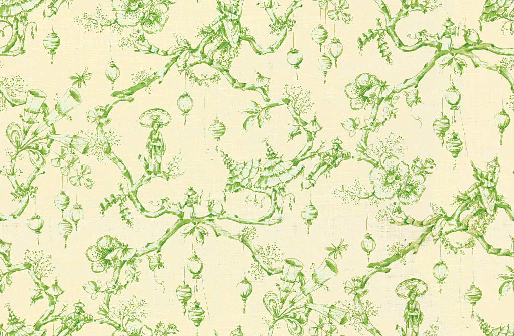 Festival Of Lanterns Linen Print BR-79704-3