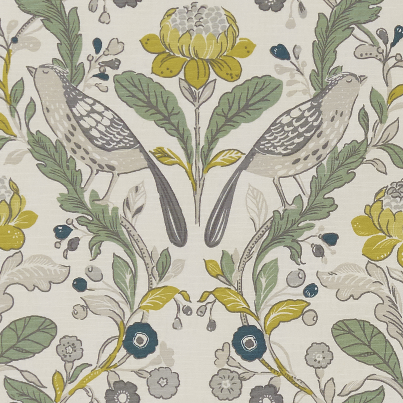 Orchard Birds Forest or Chartreuse F1316-02