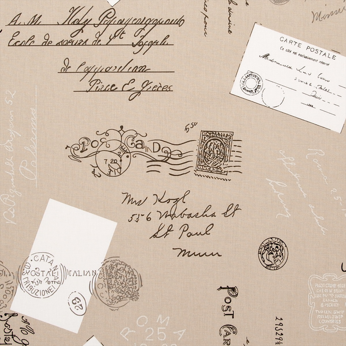 Postcards Linen F0522-01