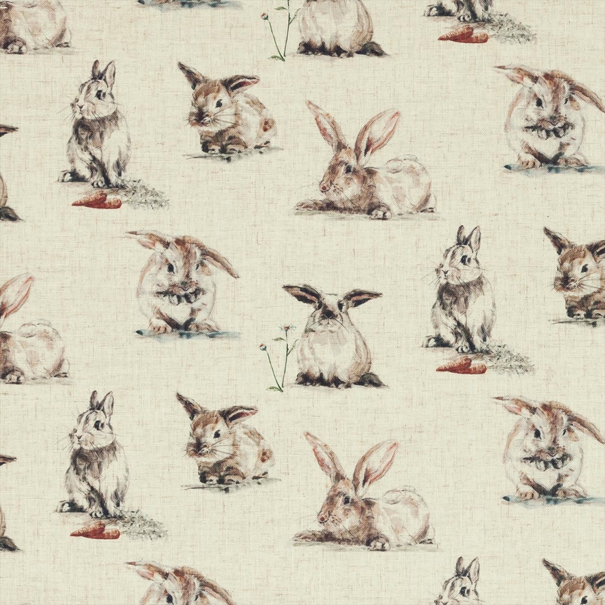 Rabbits Linen F0853-01
