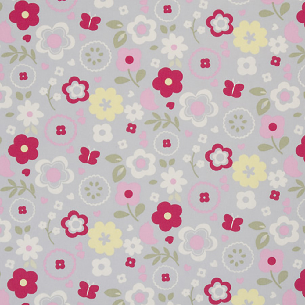 Retro Floral Grey F0298-02