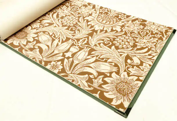Sunflower Chocolate Cream Wallpaper Queens Square Morris And Co