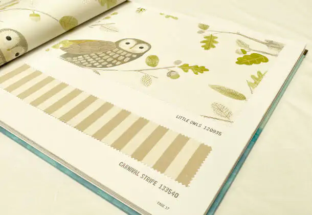 Little Owls Kiwi Fabric Book of Little Treasures Harlequin HLTF120935