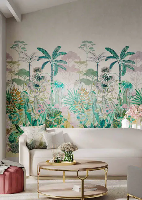 Floreana Wallpaper Bleached Coral