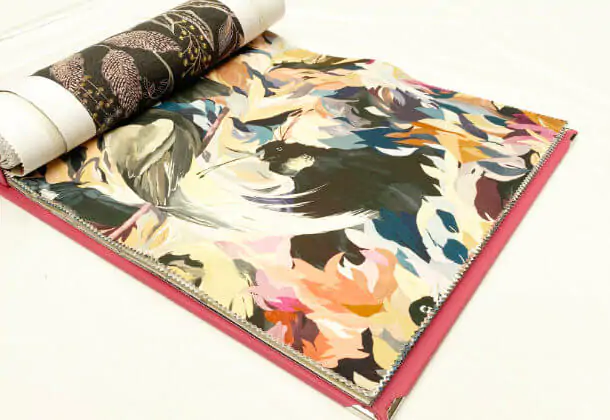 Rewild Dance of Adornment Pomegranite Grounded Incense Fabric Colours I Harlequin