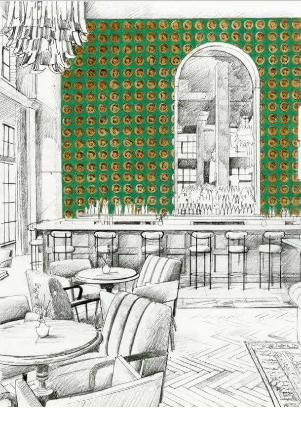 Medallion Malachite Gold Wallpaper Palladio Zoffany 312974
