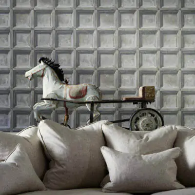 Jacobean Panelling Wallpaper from Andrew Martin