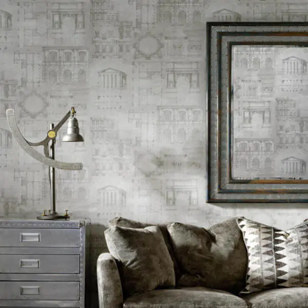 Architectural Detail Wallpaper Augustus Storm from Andrew Martin
