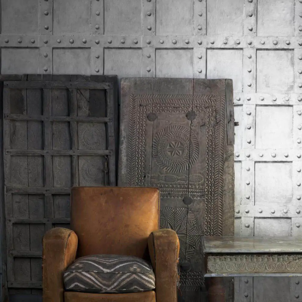 Metal Effect Wallpaper Isambard from Andrew Martin