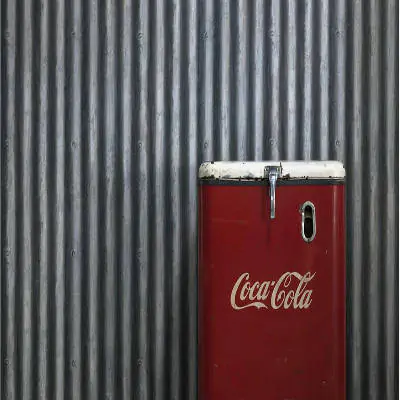 Corrugated Steel Wallpaper Palmer Steel from Andrew Martin