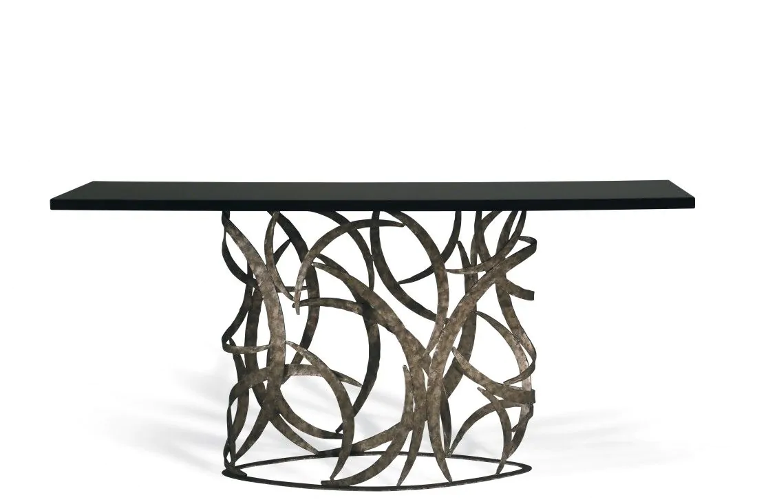 Artisanal Console Table Elliptical Miro from Porta Romana