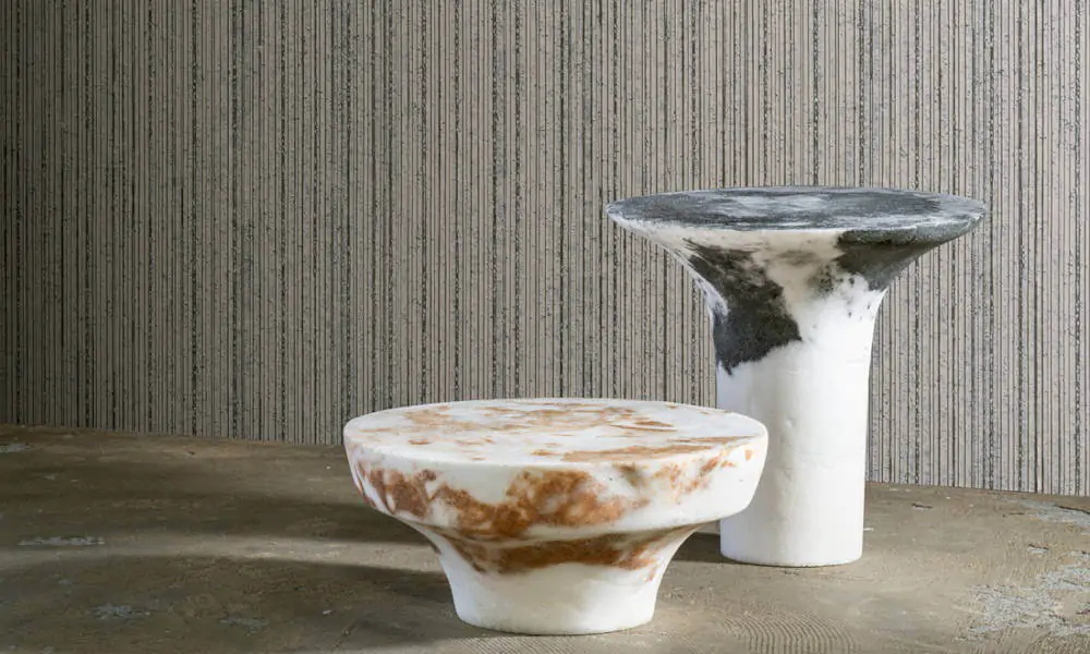 Uncluttered Living Space with Linen Wallcovering from Arte