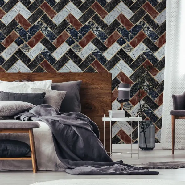 Herringbone Wallpaper Mind the Gap