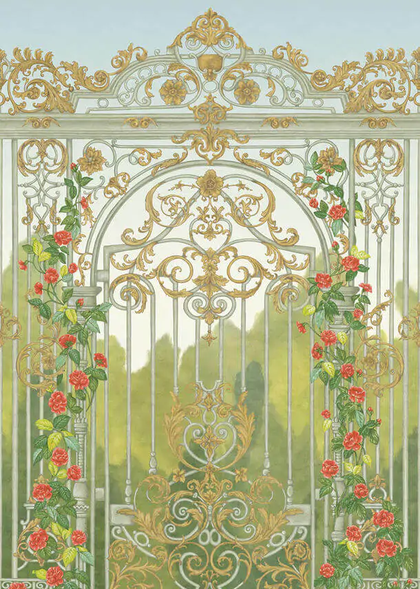 Tijou Gate-Wallpaper-Historic-Royal-Palaces-Great Masters-Cole-&-Son-118-8017