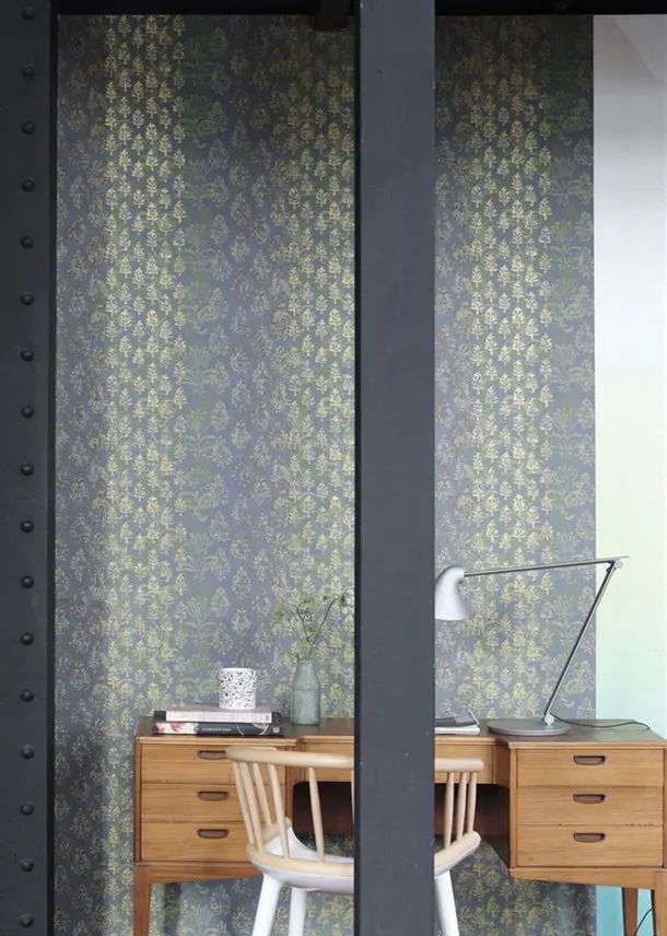 Kasavu Graphite Wallpaper Designers Guild