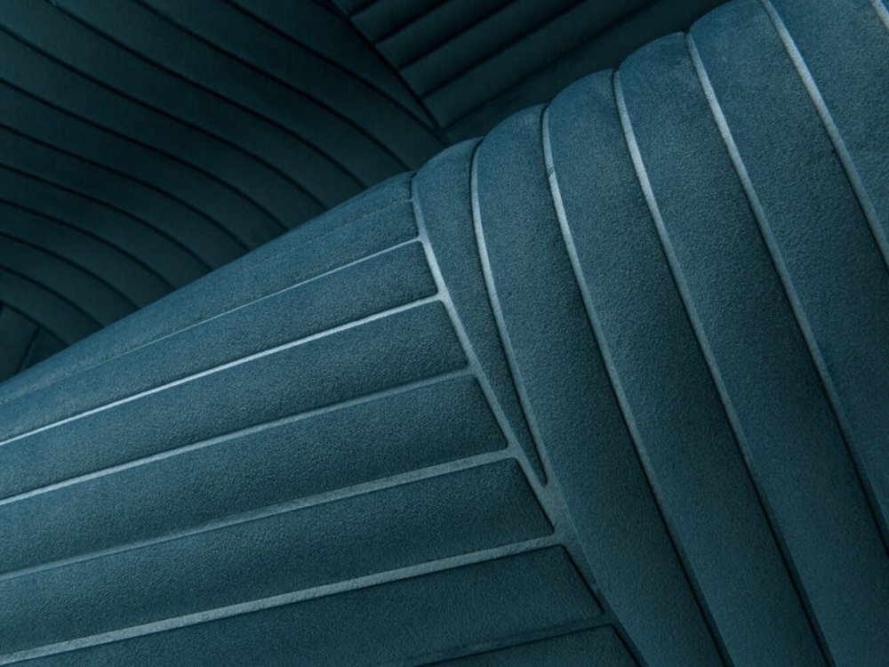 Arte Shibumi wallpaper Azure 72530, tactile 3D textured luxury velvet wallpaper with flowing relief