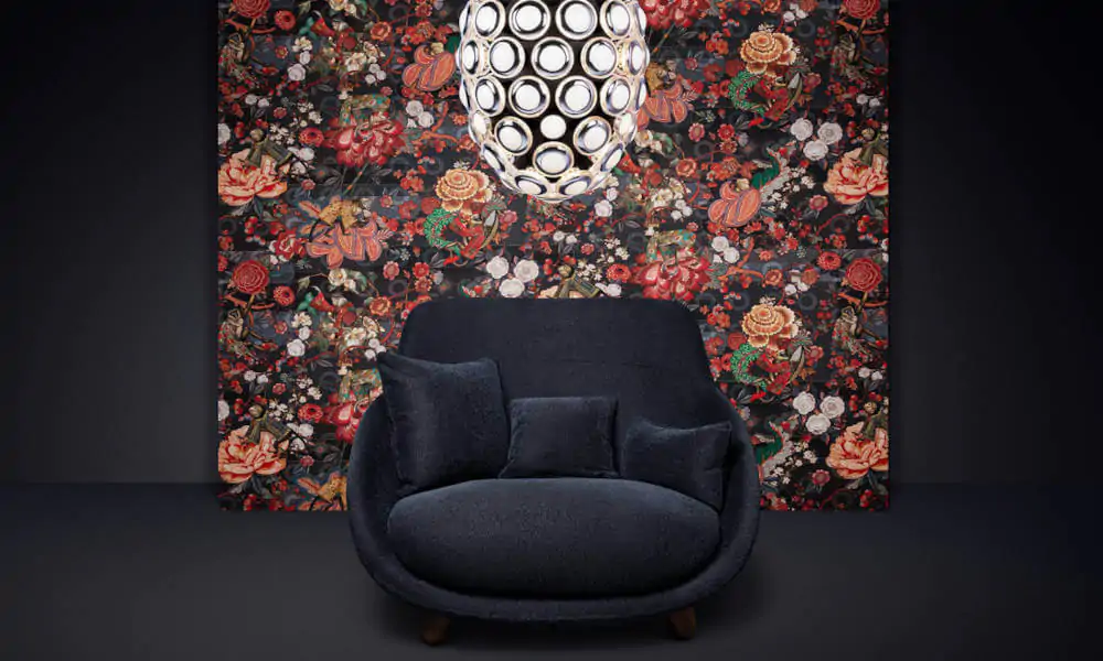 Printed Velvet Wallcovering from Arte