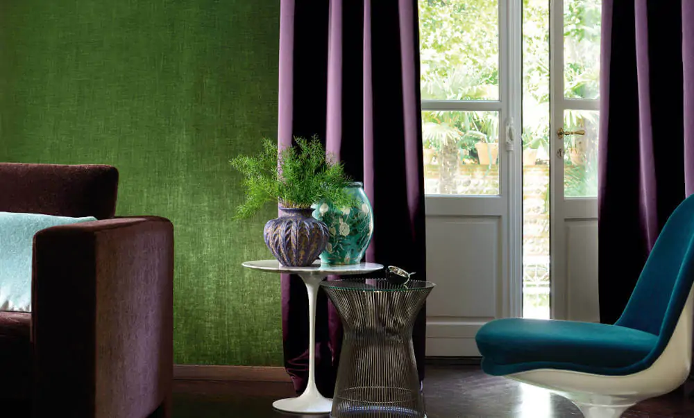 Velvet Wallpaper Alcove from Elitis