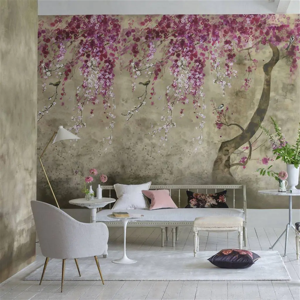 Designers Guild Shinsha Scene 2 Blossom Wallpaper PDG1117-01