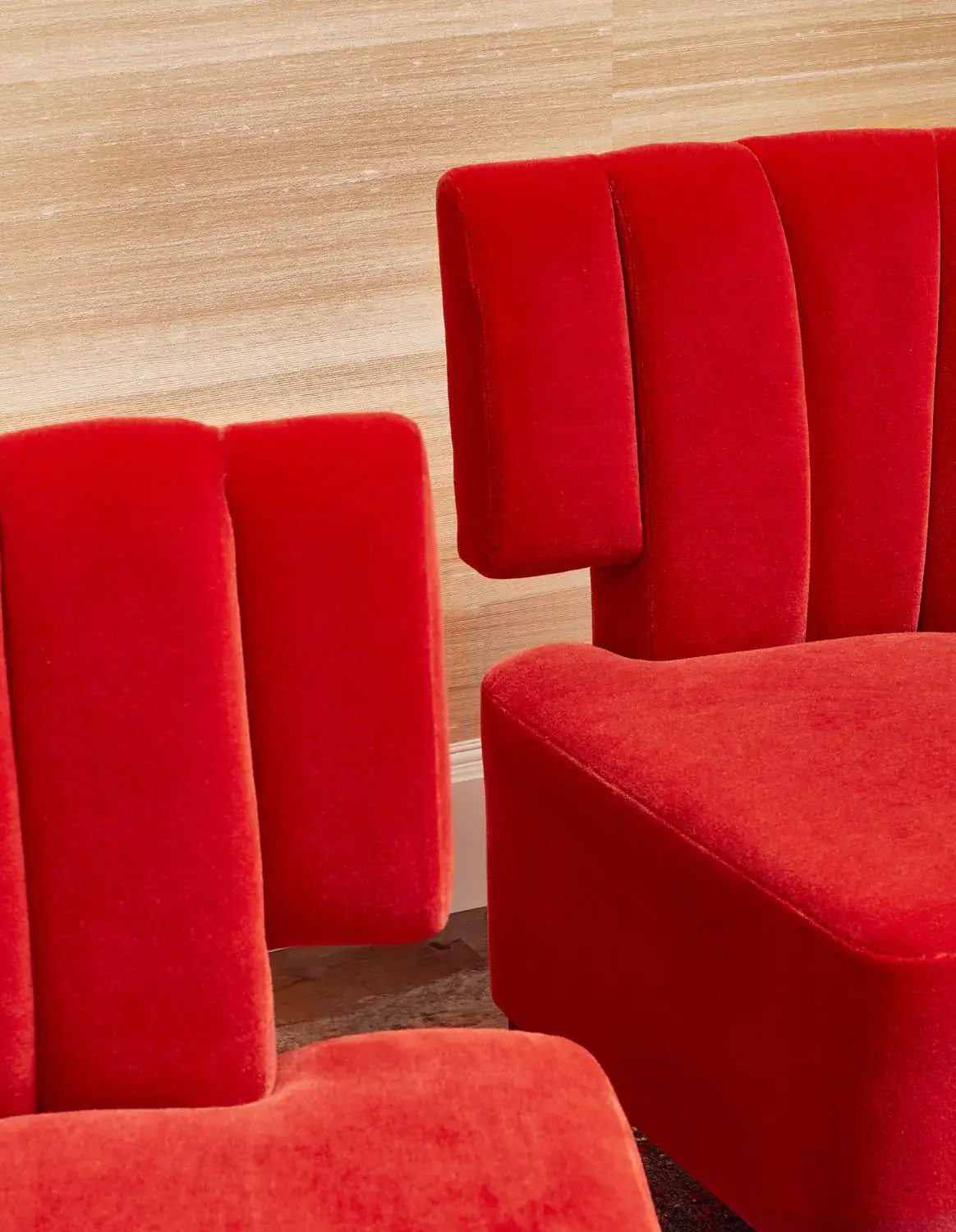 Altfield Grand Mohair Fabric in Hibiscus