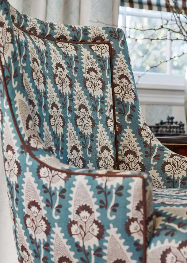 Cornwall Brown and Slate Fabric Antilles