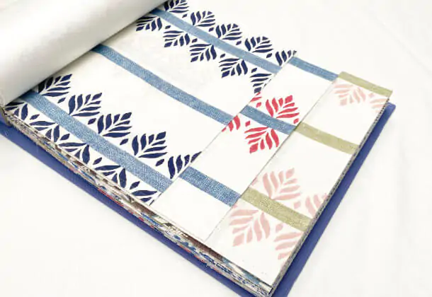 Fern Stripe Navy Fabric Antilles Anna French