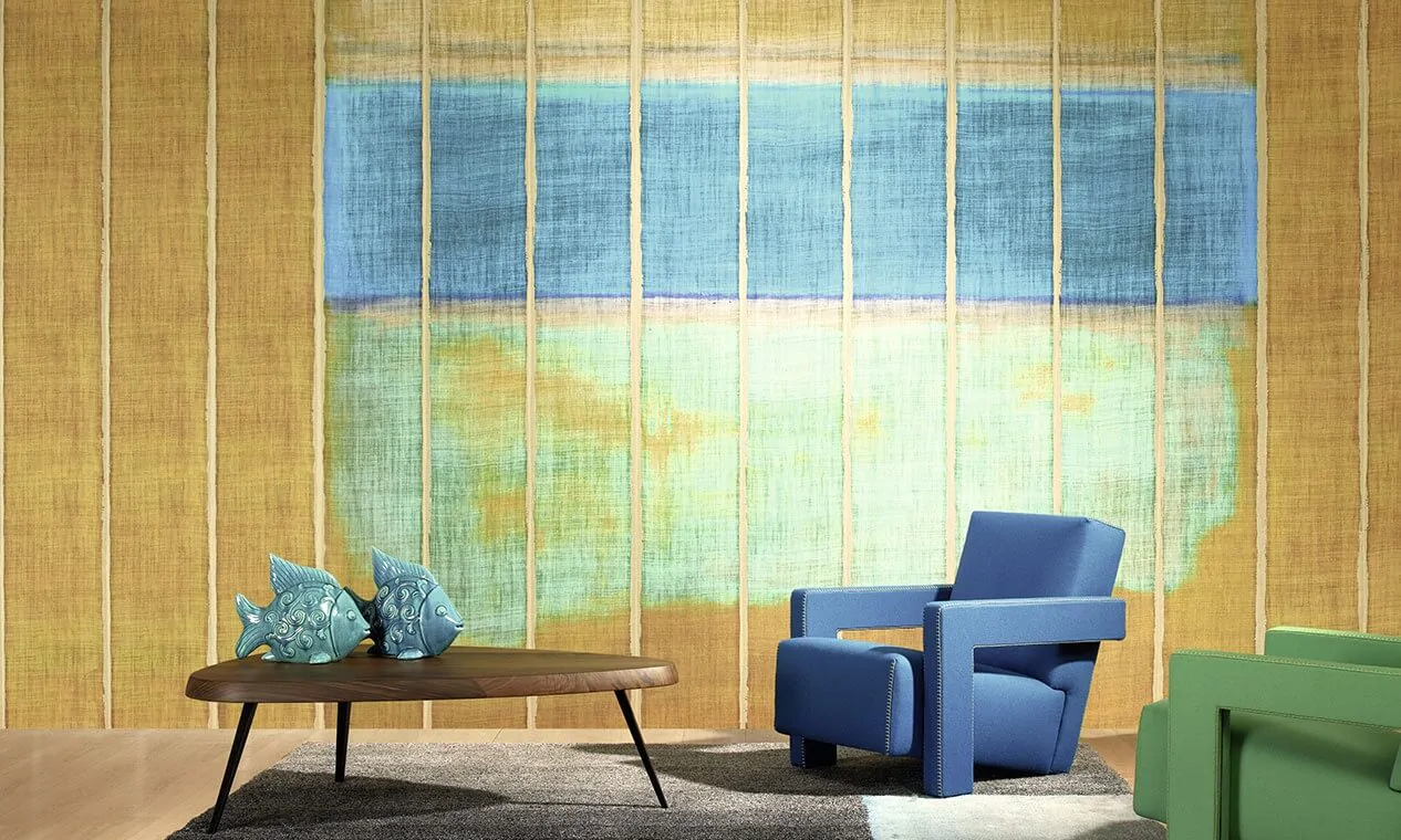 Using Form to Tie Wallpaper and Fabrics together