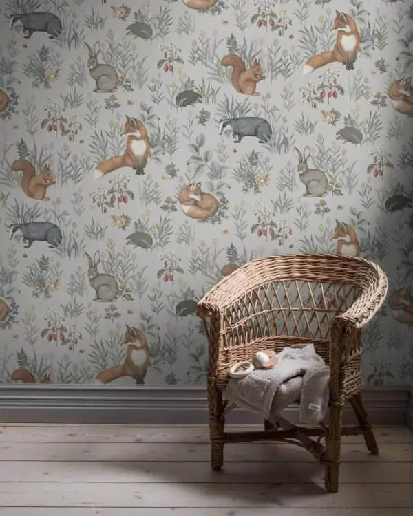 Borastapeter Forest Friends Mural Wallpaper