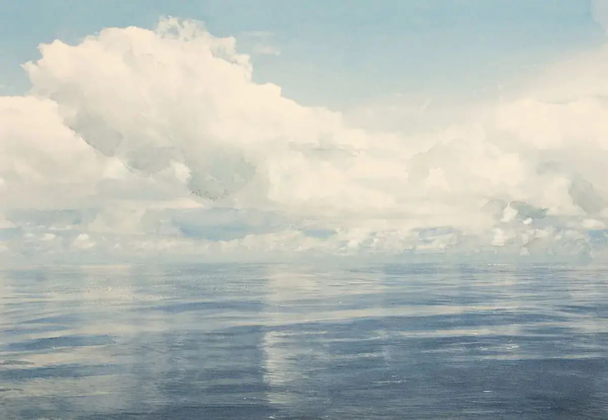 Seascape Mural Wallpaper Horizon by Boråstapeter