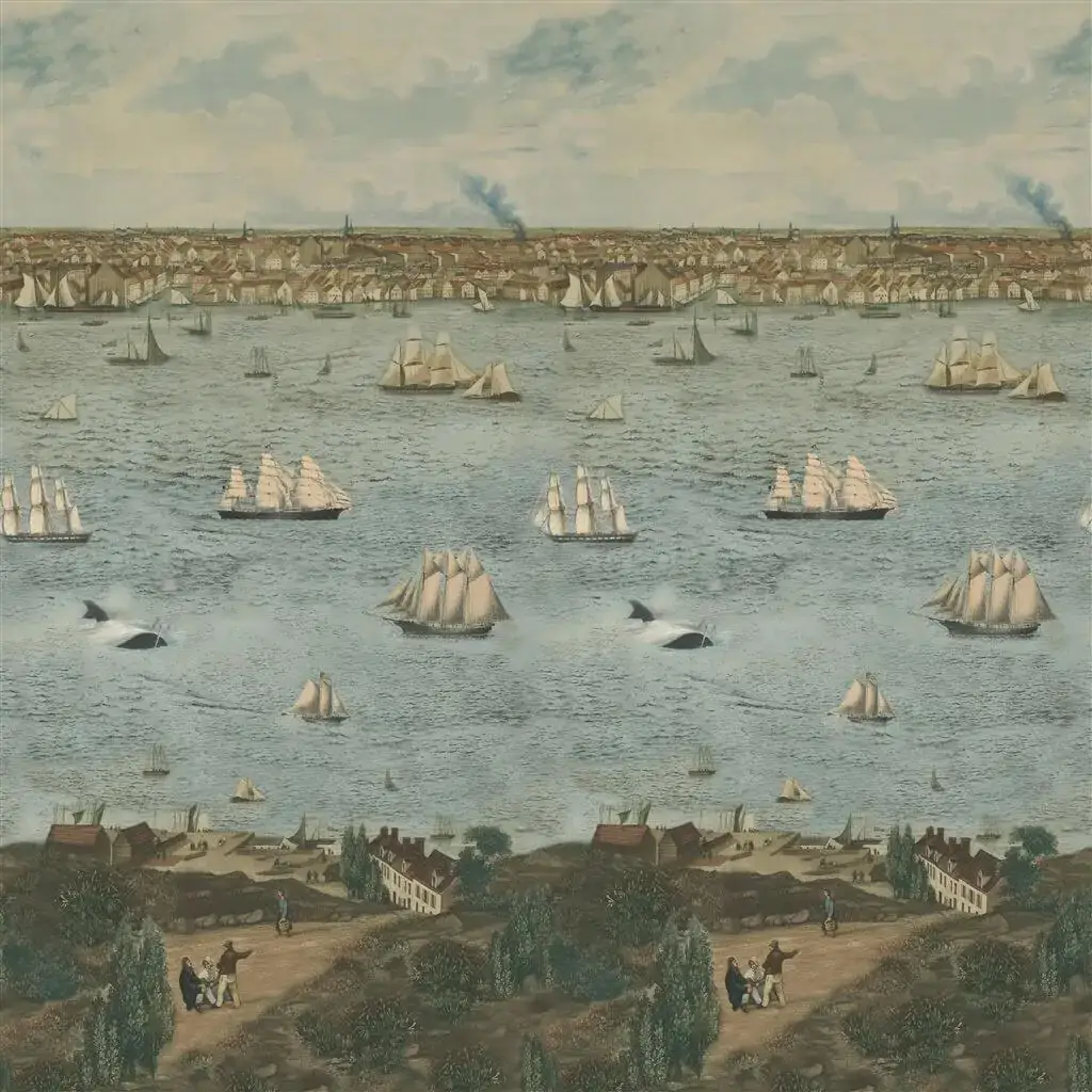 Seaport Mural Wallpaper by Designers Guild