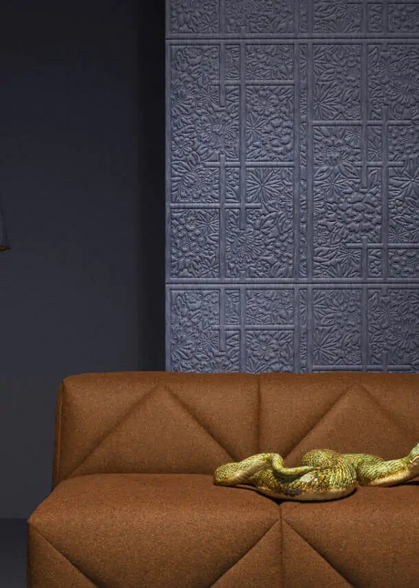 Shoji Blossom Wallpaper Tokyo Blue Moooi Arte MO3030