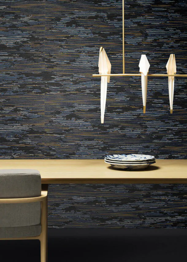 Tie-Tami wallpaper Tokyo Blue Moooi Arte