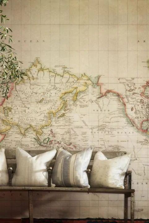 antique nautical map wallpaper