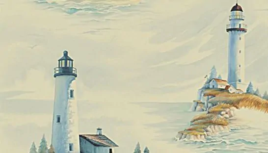 Vintage Light House Wallpaper Ralph Lauren