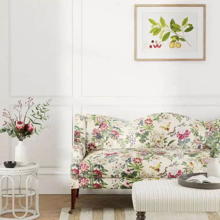 Emperor Peony Fabric in Lotus Pink by Sanderson
