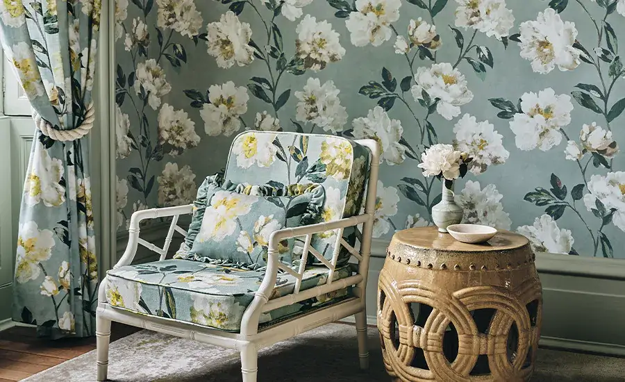 Odelia Wallcovering & Fabric by Romo