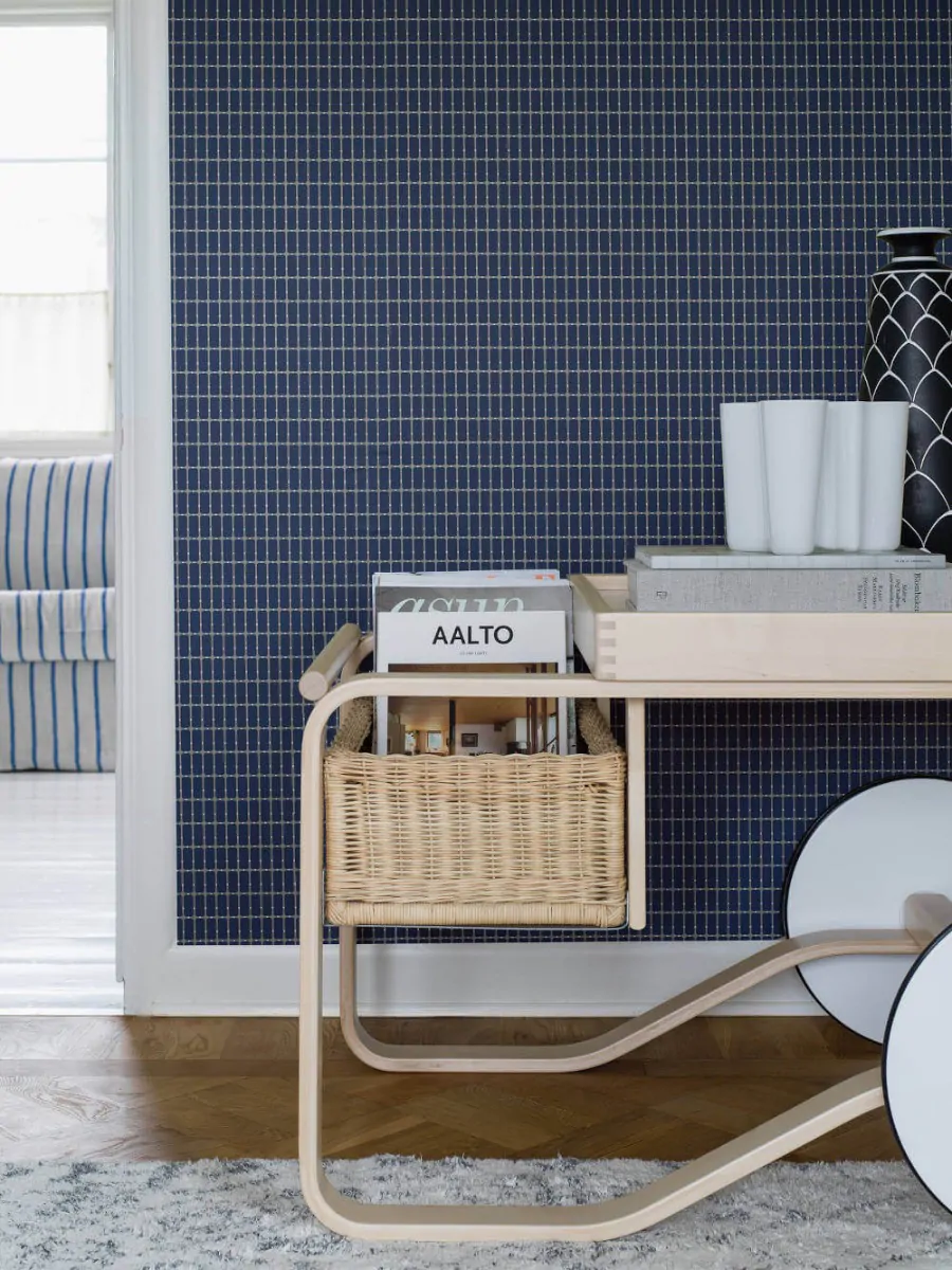 Scandi Geometric Wallpaper M.I.T by Alvo Aalto from Borastapeter