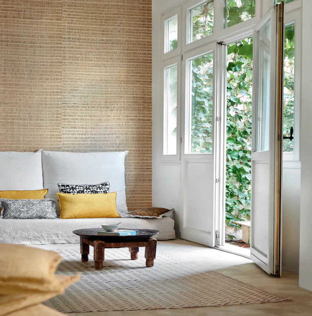 Scandi Style Natural Seagrass Wallpaper
