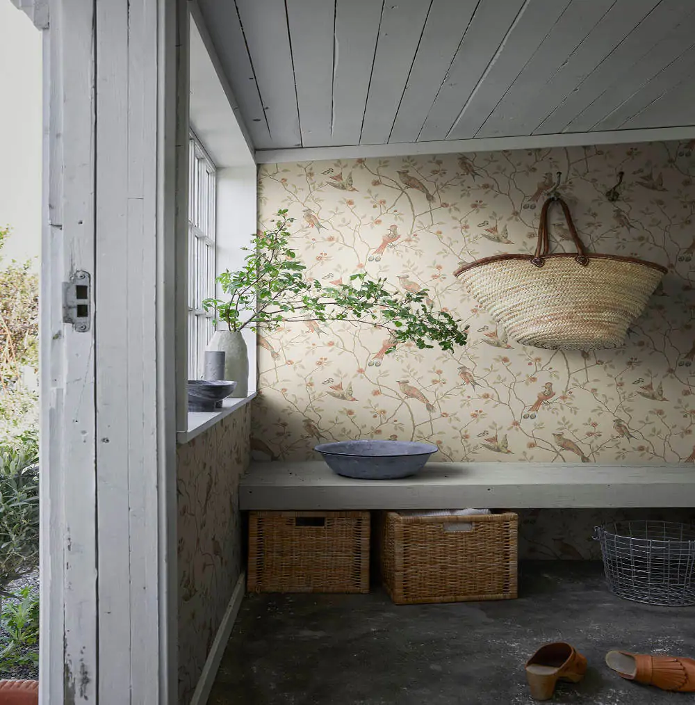 Scandinavian Wallpaper Eugen Oat by Sandberg