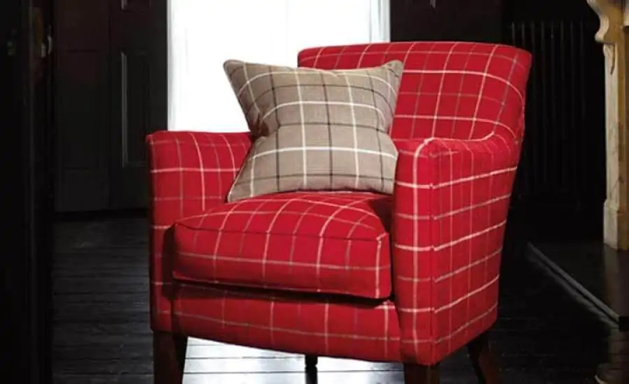 Windowpane Check Fabric Burlington from Romo