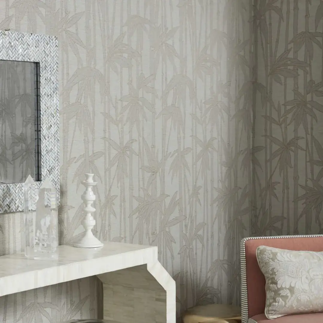 Bamboo Fabric Wallpaper Sagano by Nobilis