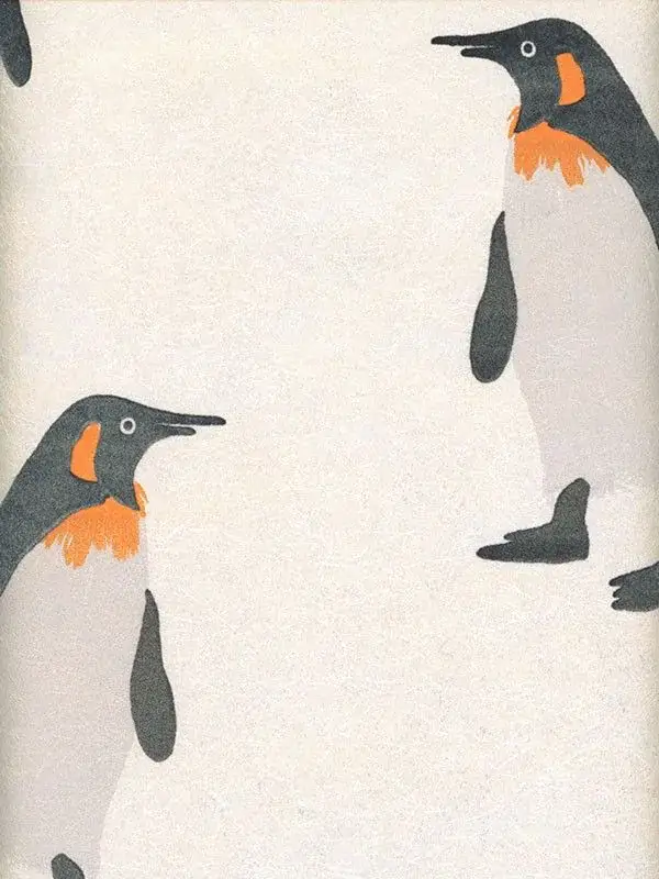 Childrens Flock Wallpaper Emperor Frost from Andrew Martin flatshot