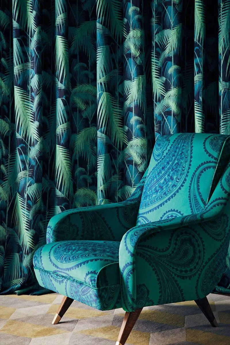 Rajapur Paisley with Palm Jungle both from Cole & Son