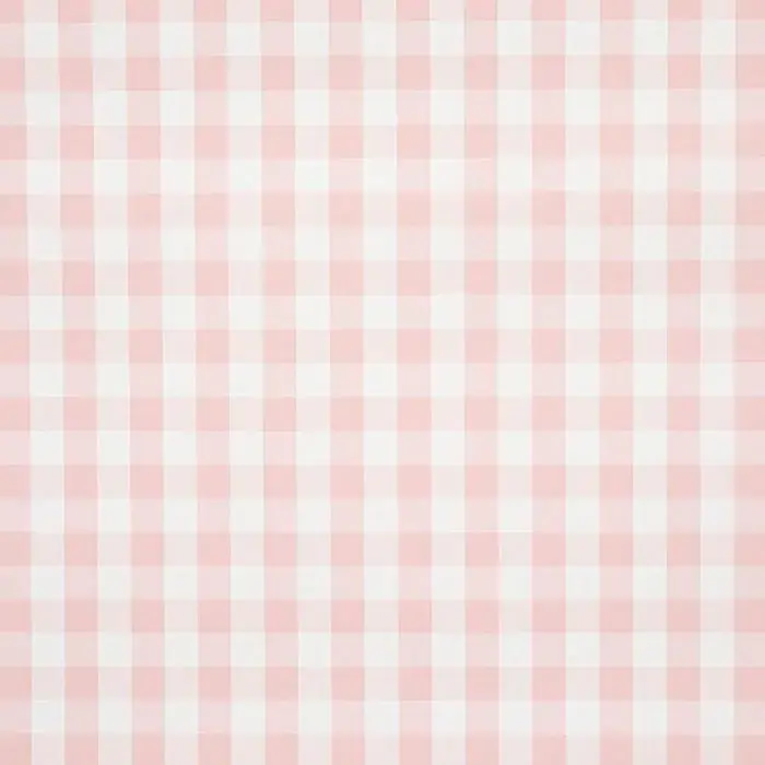 Gingham Wallpaper Willa Check in Pink by Schumacher