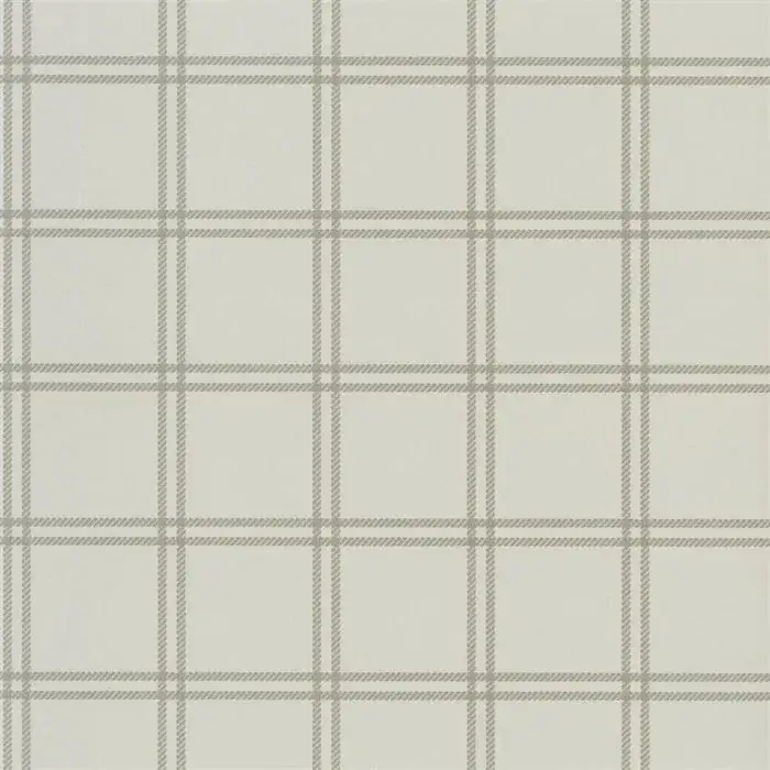 Shipley Windowpane Wallpaper in Stone by Ralph Lauren