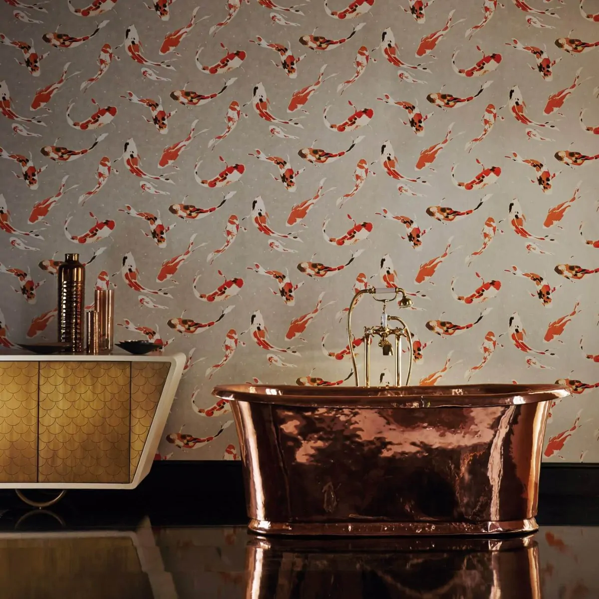 Japanese Koi Wallpaper from Harlequin
