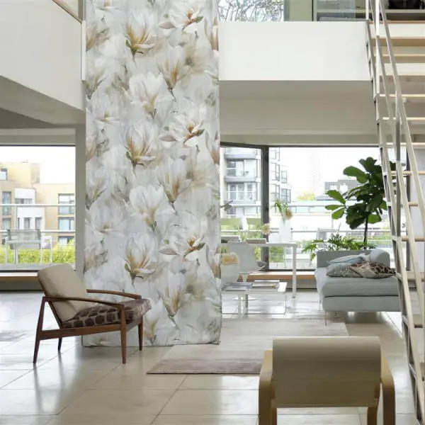 Simple Patterns for Japanese Style Yulan Birch fabric from Designers Guild