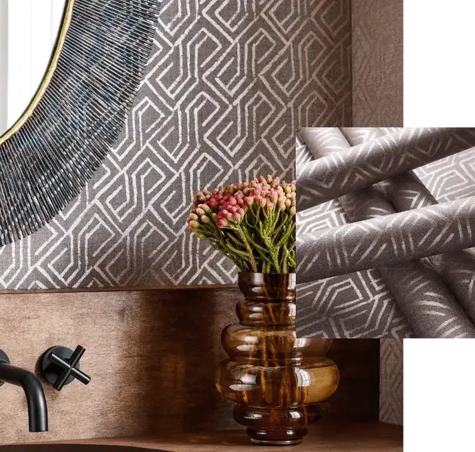 Be Inspired — fabric and wallpaper mood board